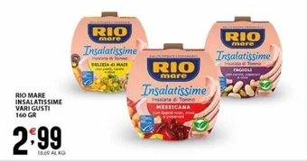 Sisa RIO MARE INSALATISSIME VARI GUSTI 160 GR offerta