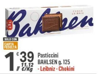 Supermercati Dok Pasticcini BAHLSEN g. 125 offerta