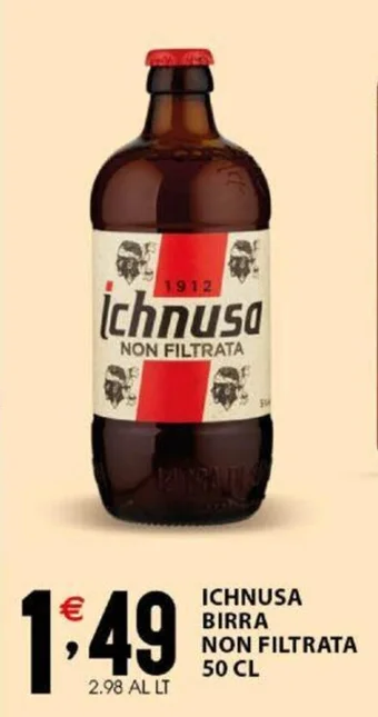 Sisa ICHNUSA BIRRA NON FILTRATA 50 CL offerta