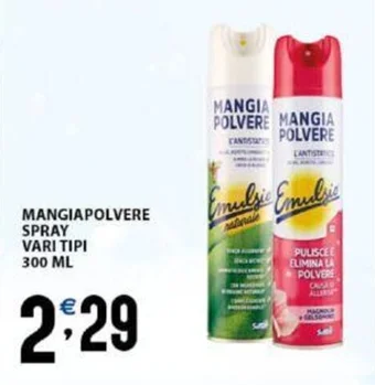 Sisa MANGIAPOLVERE SPRAY VARI TIPI 300 ML offerta
