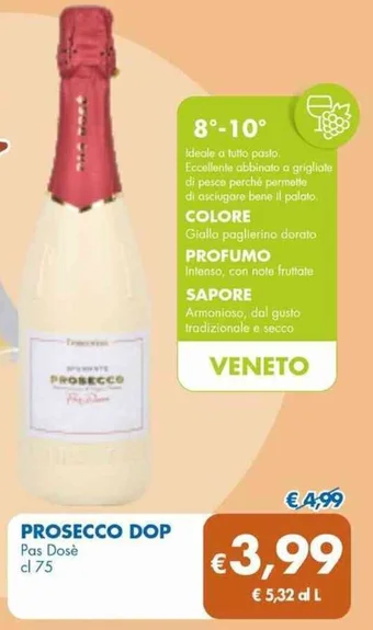 MD Discount PROSECCO DOP Pas Dosè cl 75 offerta