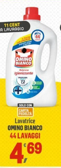 Supermercati Dok Lavatrice OMINO BIANCO 44 LAVAGGI offerta