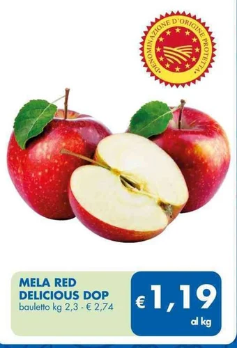 MD Discount MELA RED DELICIOUS DOP bauletto kg 2,3 offerta