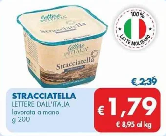 STRACCIATELLA LETTERE DALL'ITALIA lavorata a mano g 200
