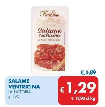 MD Discount SALAME VENTRICINA LA FATTORIA g 100 offerta