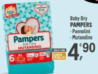 Supermercati Dok Baby-Dry PAMPERS - Pannolini - Mutandino offerta