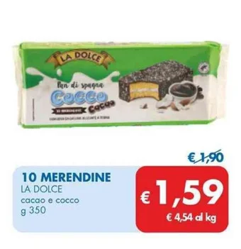MD Discount 10 MERENDINE LA DOLCE сасао е соссо g 350 offerta