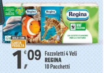 Supermercati Dok Fazzoletti 4 Veli REGINA 10 Pacchetti offerta