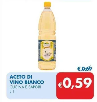 MD Discount ACETO DI VINO BIANCO CUCINA E SAPORI L 1 offerta