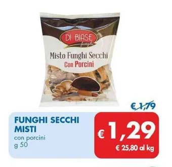 MD Discount FUNGHI SECCHI MISTI con porcini g 50 offerta