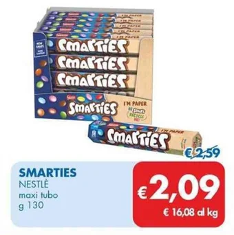 MD Discount SMARTIES NESTLÈ maxi tubo g 130 offerta