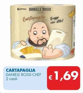 MD Discount CARTAPAGLIA DANIELE ROSSI CHEF 2 rotoli offerta