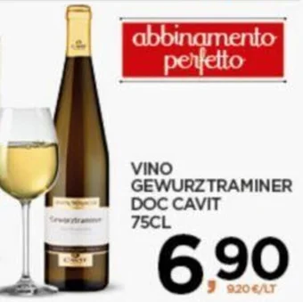 VINO GEWURZTRAMINER DOC CAVIT 75CL
