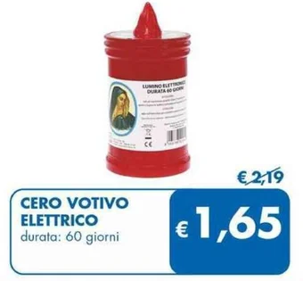 MD Discount CERO VOTIVO ELETTRICO offerta