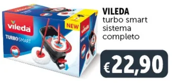 Deco Supermercati VILEDA turbo smart sistema completo offerta