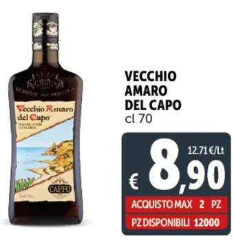 Deco Supermercati VECCHIO AMARO DEL CAPO cl 70 offerta