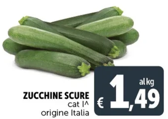 Deco Supermercati ZUCCHINE SCURE cat I^ origine Italia offerta