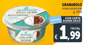 Deco Supermercati GRANAROLO mascarpone g 250 offerta