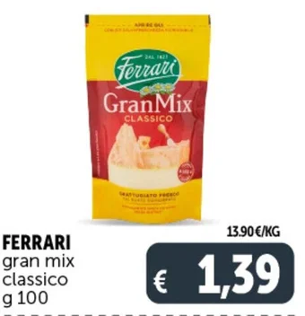 Deco Supermercati FERRARI gran mix classico g 100 offerta