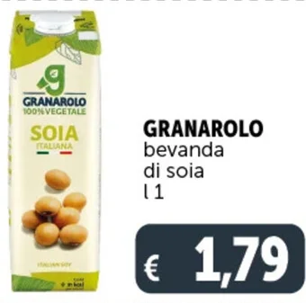 Deco Supermercati GRANAROLO bevanda di soia l 1 offerta