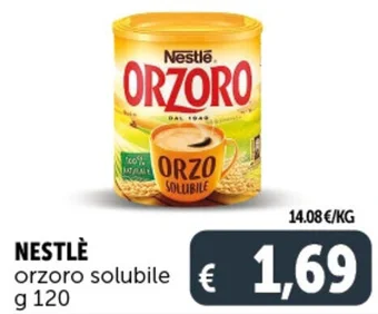 Deco Supermercati NESTLÈ orzoro solubile g 120 offerta