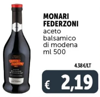 MONARI FEDERZONI aceto balsamico di modena ml 500