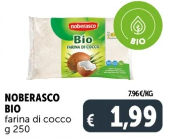 Deco Supermercati NOBERASCO BIO farina di cocco g 250 offerta