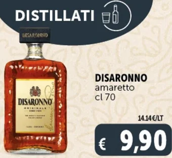Deco Supermercati DISARONNO amaretto cl 70 offerta