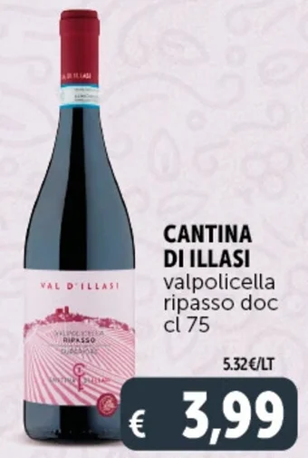 Deco Supermercati CANTINA DI ILLASI valpolicella ripasso doc cl 75 offerta