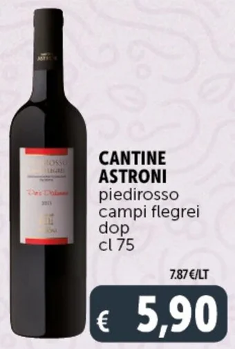 Deco Supermercati CANTINE ASTRONI piedirosso campi flegrei dop cl 75 offerta