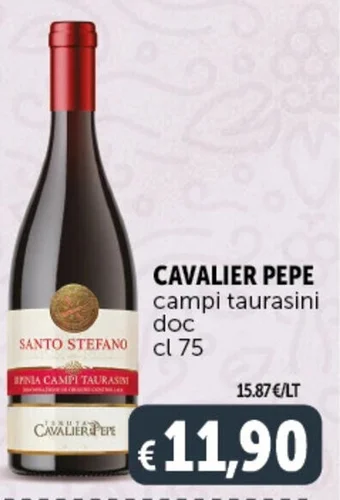 Deco Supermercati CAVALIER PEPE campi taurasini doc cl 75 offerta