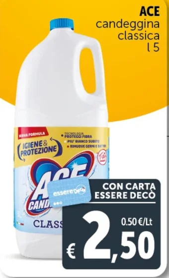 Deco Supermercati ACE candeggina classica l5 offerta