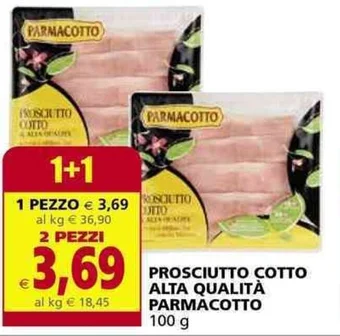 Il Gigante PROSCIUTTO COTTO ALTA QUALITÀ PARMACOTTO 100 g offerta