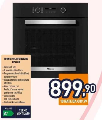 Unieuro FORNO MULTIFUNZIONE H2466B offerta
