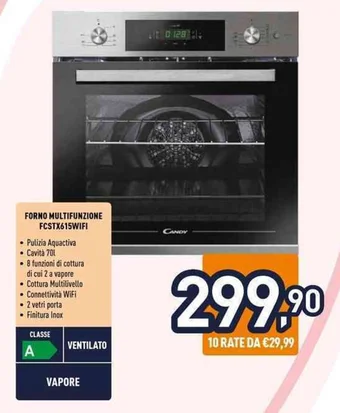 Unieuro FORNO MULTIFUNZIONE FCSTX615WIFI offerta