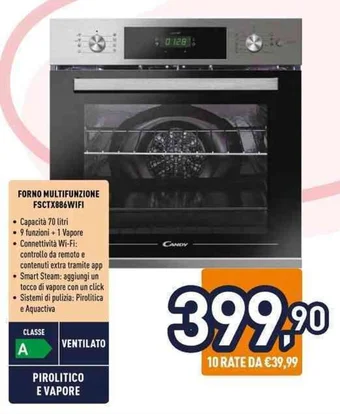 Unieuro FORNO MULTIFUNZIONE FSCTX886WIFI offerta