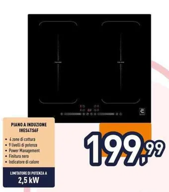 Unieuro PIANO A INDUZIONE IHES4TS6F offerta