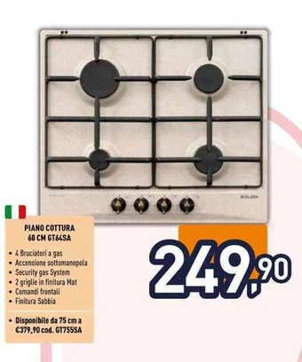 PIANO COTTURA 60 CM GT64SA