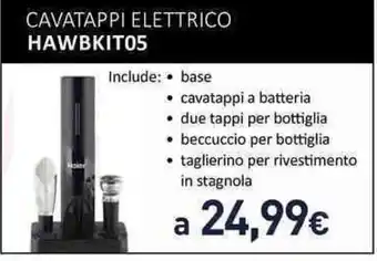 CAVATAPPI ELETTRICO HAWBKIT05