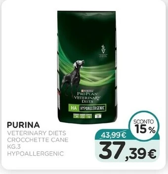 Arcaplanet Purina veterinary diets crocchette cane kg.3 hypoallergenic offerta