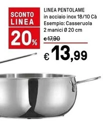 Iper La Grande Linea pentolame offerta