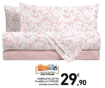 Spazio Conad Completo letto flanella 2 piazze offerta