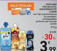 Spazio Conad Lenor profumo per bucato, ammorbidente offerta