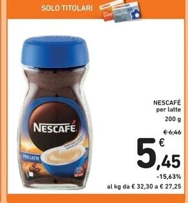 Spazio Conad Nescafé per latte offerta