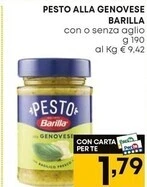 Pam Barilla pesto alla genovese offerta