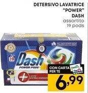 Pam Dash detersivo lavatrice “power” offerta