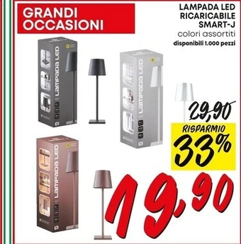 Pam Smart j - lampada led ricaricabile offerta
