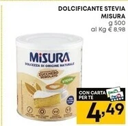 Pam Misura dolcificante stevia offerta