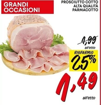 Pam Parmacotto prosciutto cotto alta qualità offerta