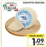 Pam Caciotta vaccina offerta